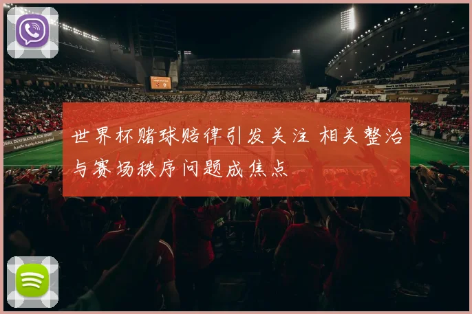 世界杯赌球赔律引发关注 相关整治与赛场秩序问题成焦点
