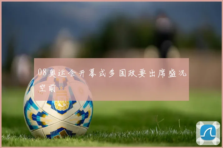 08奥运会开幕式多国政要出席盛况空前